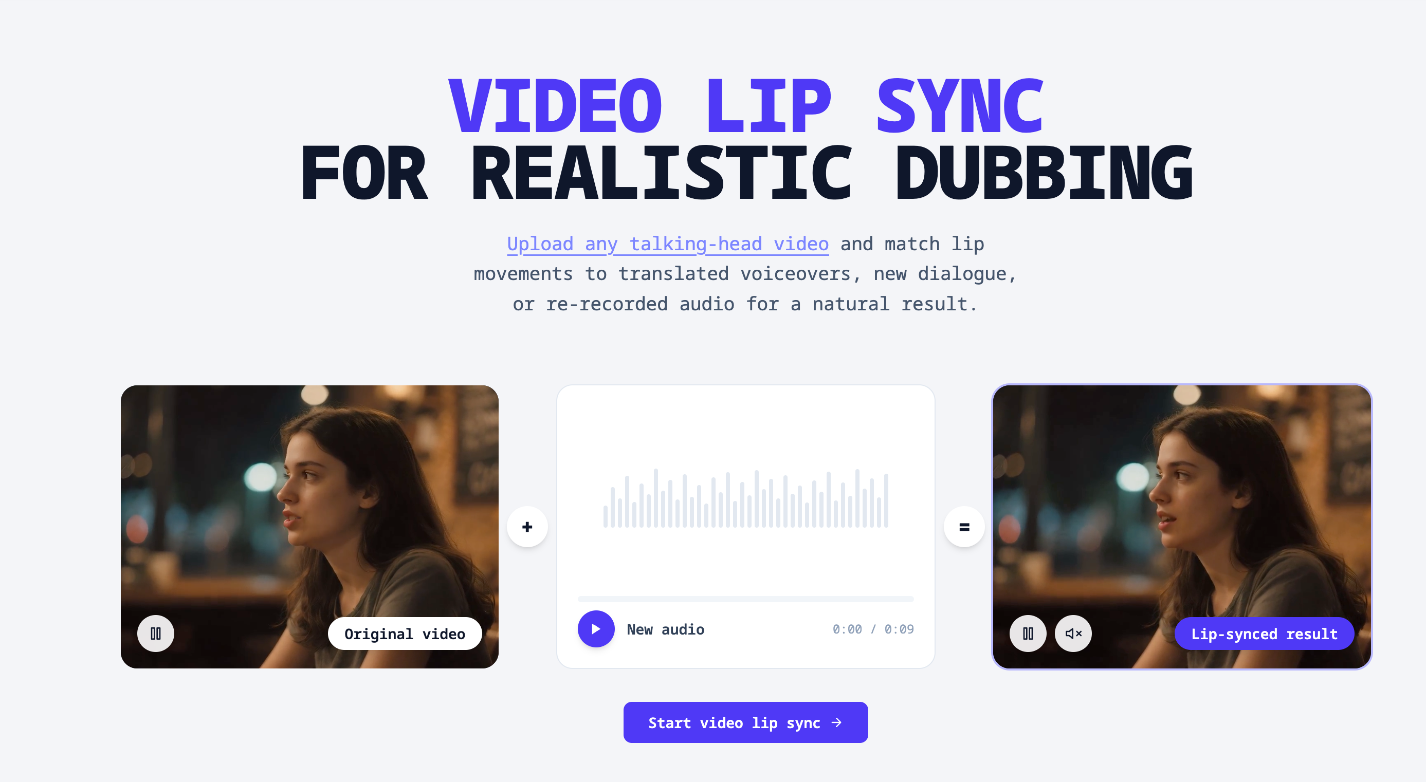 AI Video Lip Sync Online Free - Sync Lips with Any Audio | SeedX